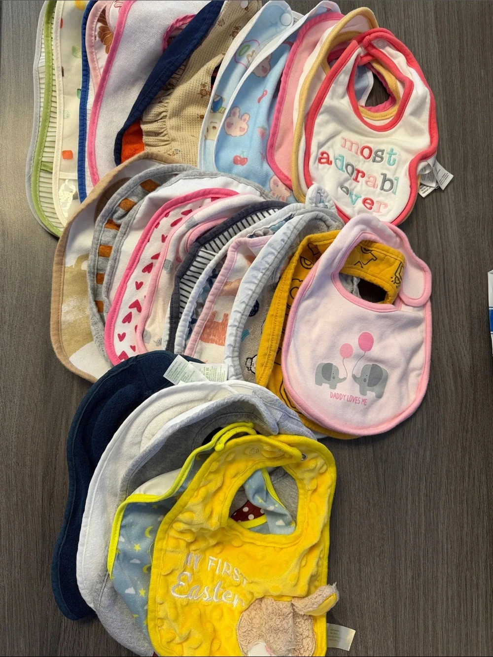Lot of 33 Baby Bibs